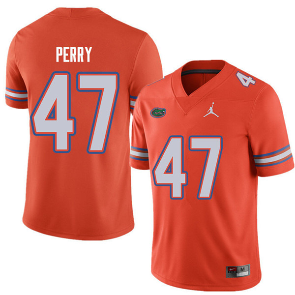 Jordan Brand Men #47 Austin Perry Florida Gators College Football Jerseys Sale-Orange